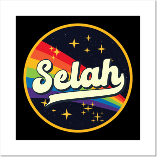 Selah // Rainbow In Space Vintage Style Posters and Art